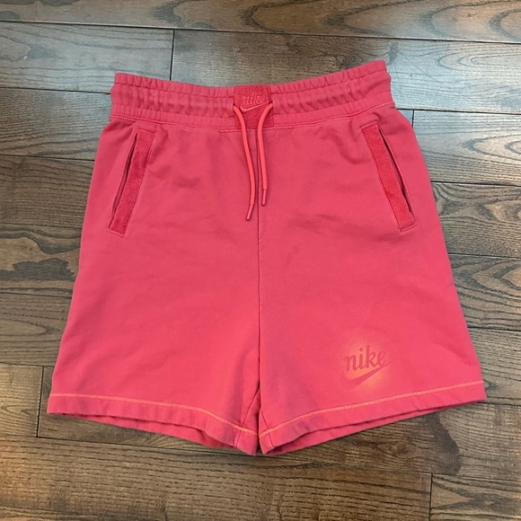 Nike Women's High Waist Shorts - Pink - Picture 1 of 5